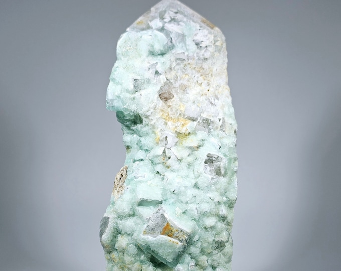 Green Fluorite Cubes Tower