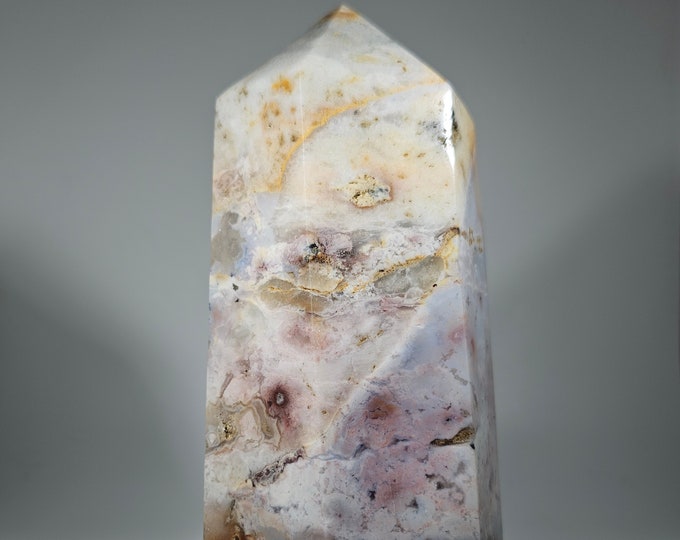 2+ Pounds Colorful Ocean Jasper Tower
