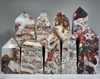 You Choose Mexican Crazy Lace Agate Tower