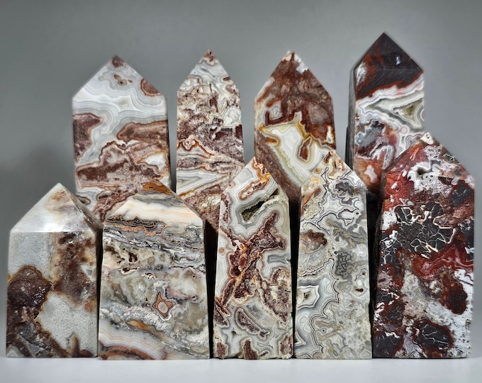 You Choose Mexican Crazy Lace Agate Tower