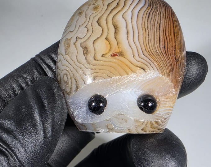 Sardonyx Pet Rock Carving