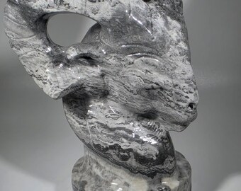 Picasso Jasper Ram Carving