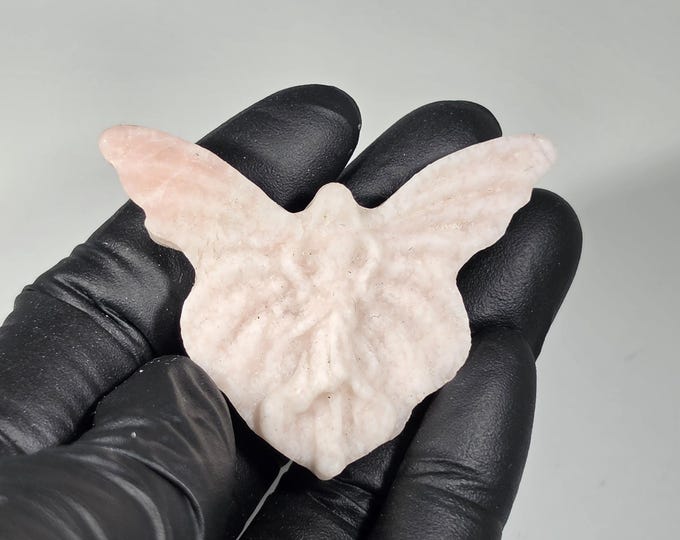 Pink Opal Fairy Carving