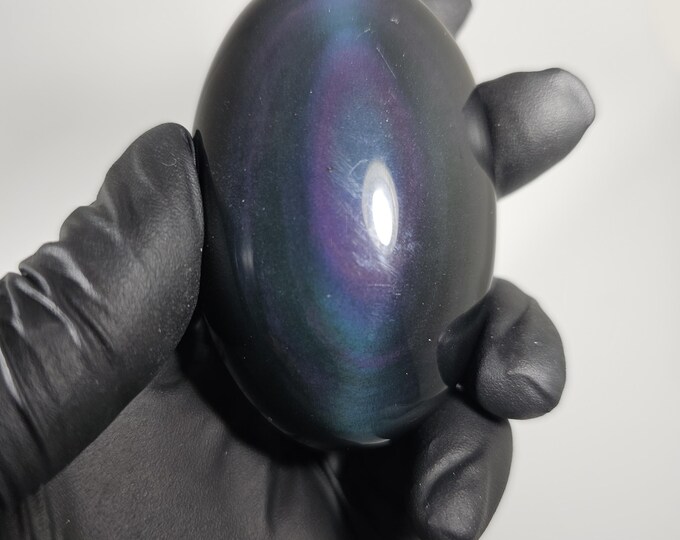 Rainbow Obsidian Palm Stone
