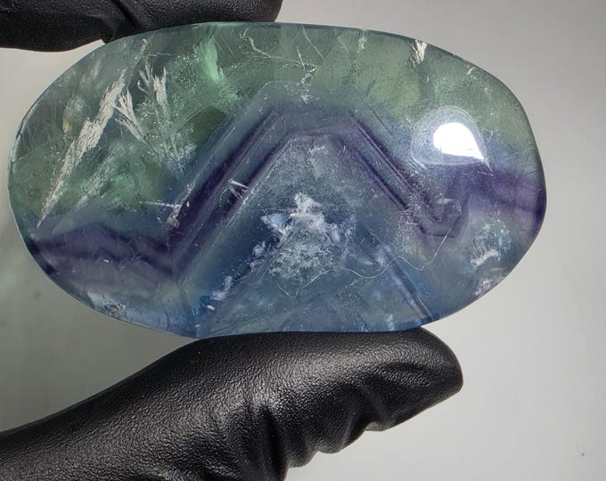 Rainbow Fluorite Palm Stone