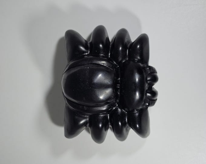 Obsidian Spider Carving