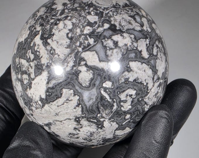57mm Picasso Jasper Sphere *Repaired