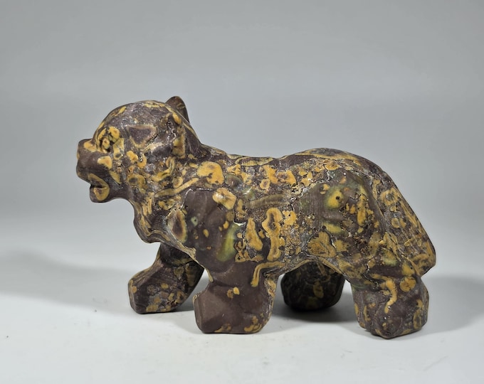 Ajooba Jasper Tiger Carving