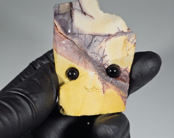 Mookaite Pet Rock Carving