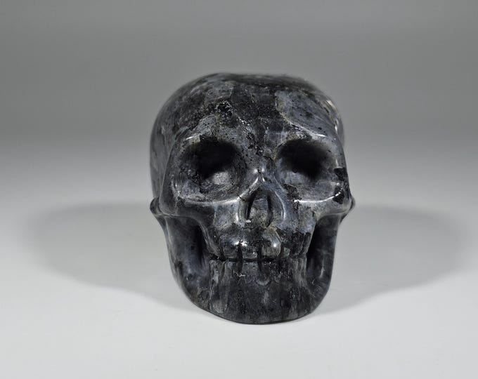 2" Larvikite Skull Carving