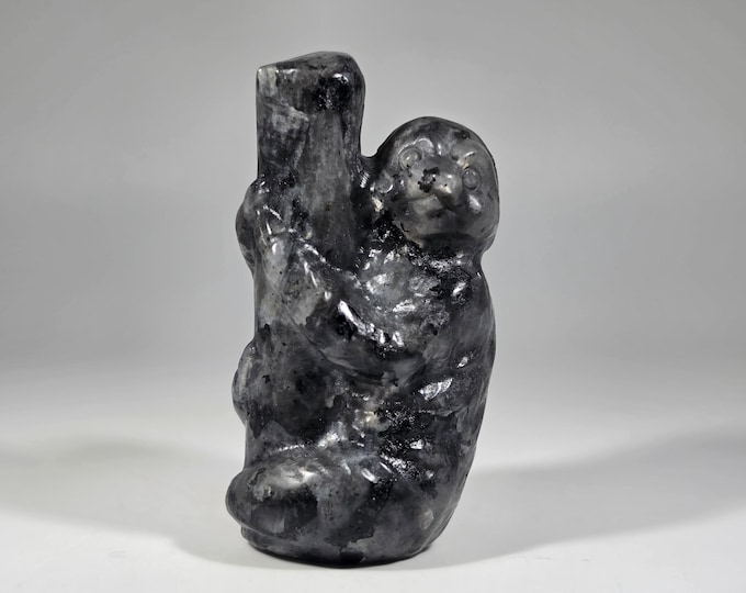 Larvikite Sloth Carving