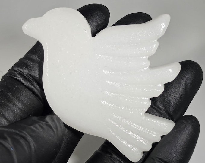 White Jade Bird Carving