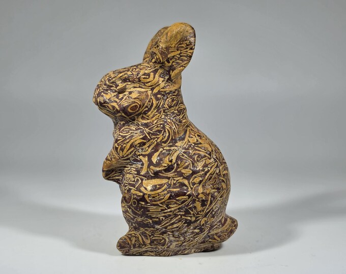 Calligraphy Jasper Rabbit Carving