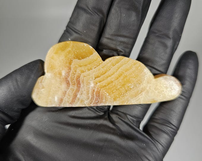 Small Orange Calcite Cloud Carving