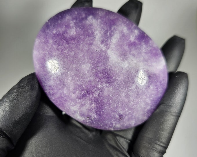 Lepidolite Palm Stone