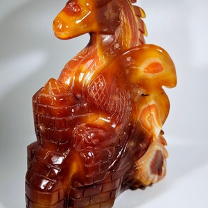 Massive XXL Carnelian Dragon Carving - Etsy