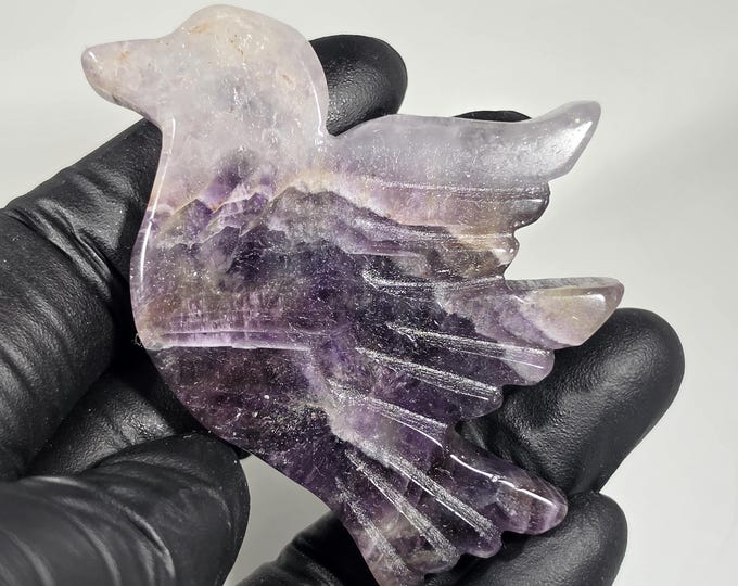 Dream Amethyst Bird Carving