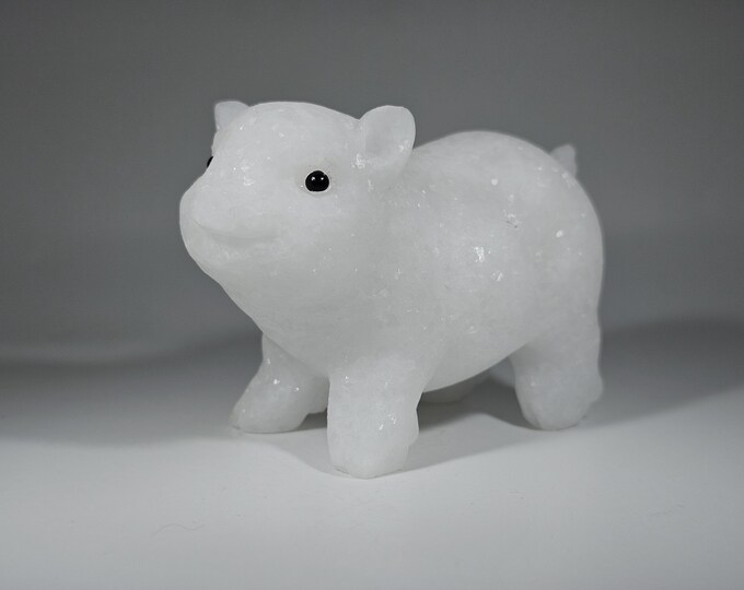 White Jade Pig Carving