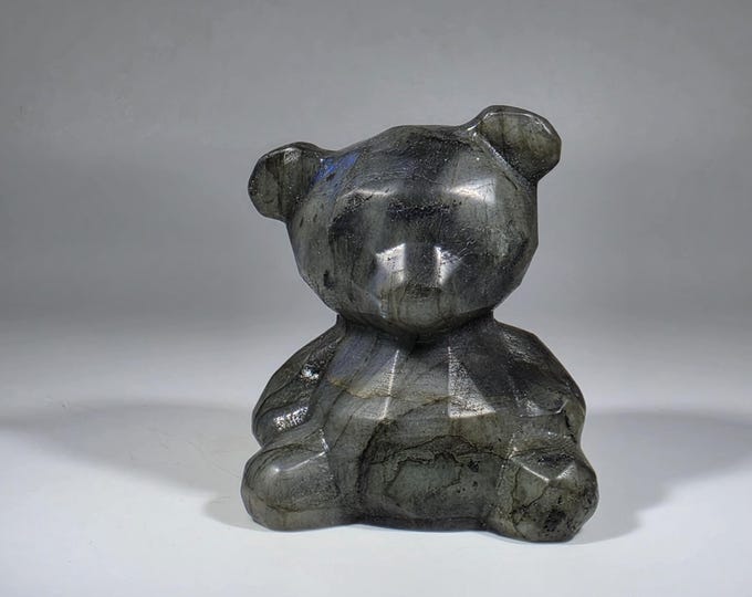 Labradorite Bear Carving