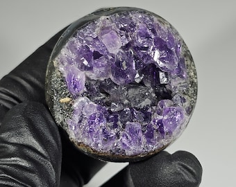 38mm Druzy Amethyst Geode Cluster Sphere