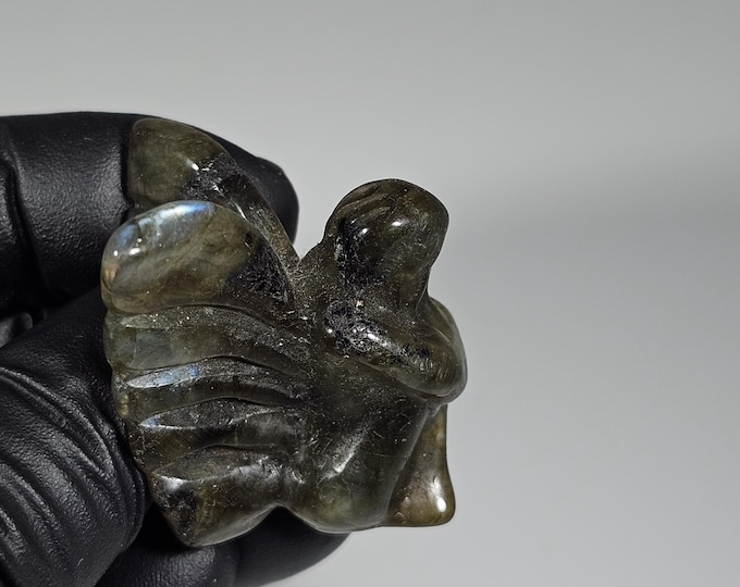Mini Labradorite Fairy Carving