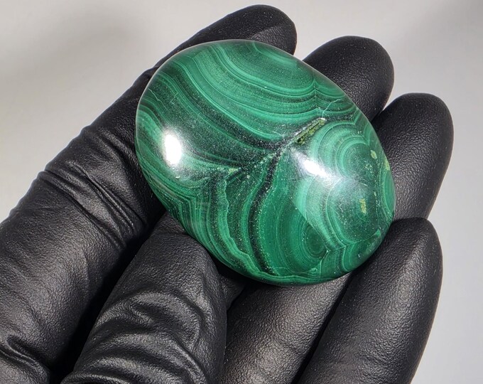 Malachite Palm Stone