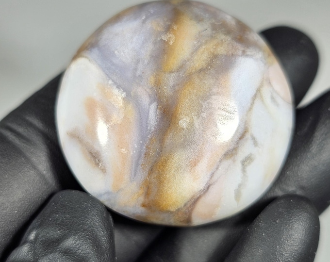 Colorful Ocean Jasper Palm Stone