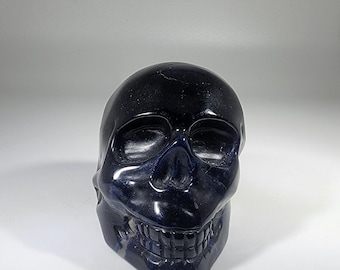 Imperfect Sodalite Skull Carving