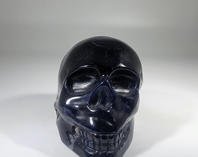 Imperfect Sodalite Skull Carving