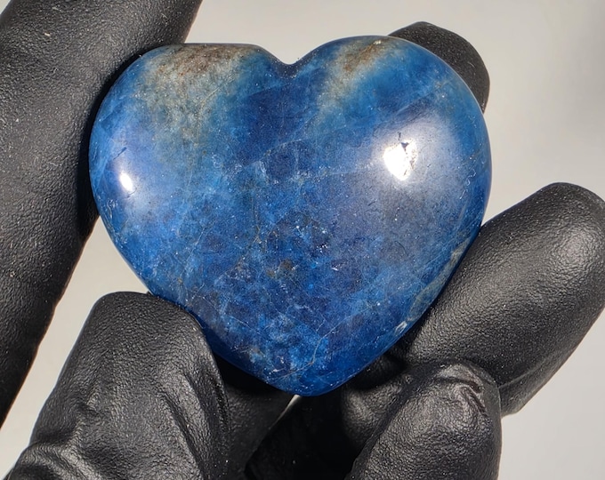 Blue Apatite Heart Stone
