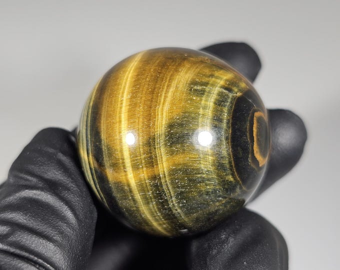 30mm Blue and Yellow Tigerseye Sphere