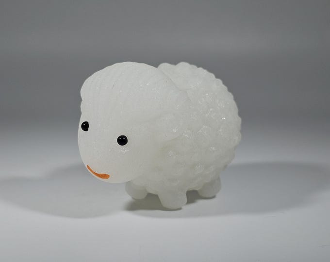 White Jade Sheep Carving