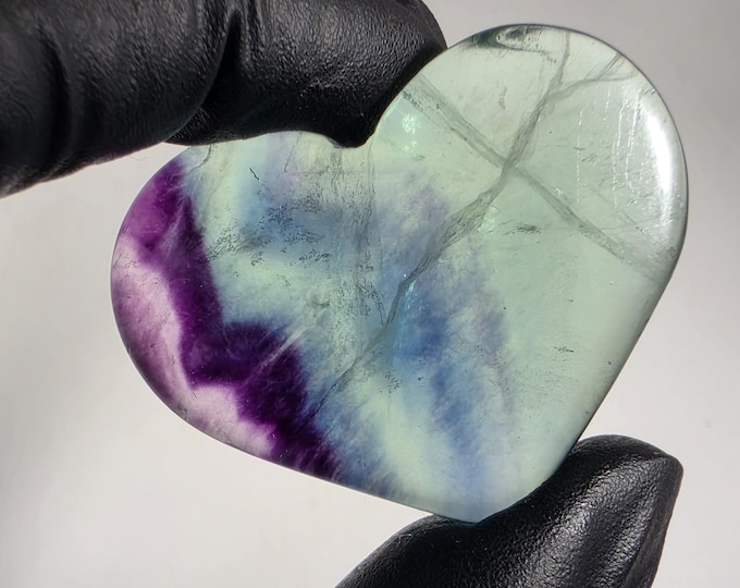 Fluorite Heart Stone