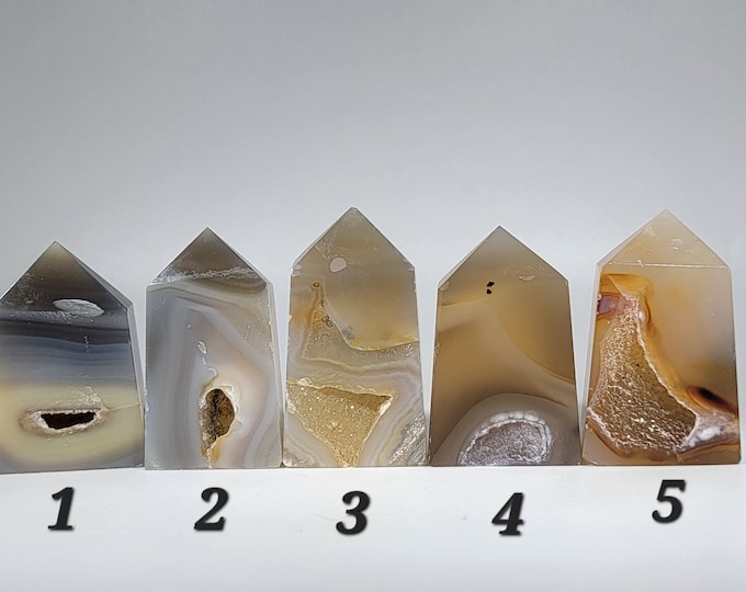 You Choose Small Druzy Agate Tower