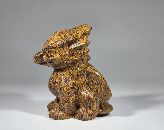 Calligraphy Jasper Dragon Carving