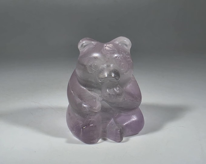 Amethyst Bear Carving *Imperfect