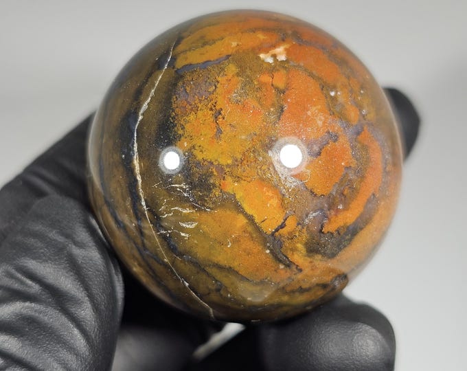 38mm Colorful Ocean Jasper Sphere *Imperfect