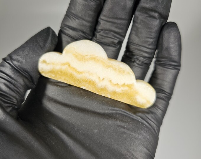 Small Orange Calcite Cloud Carving