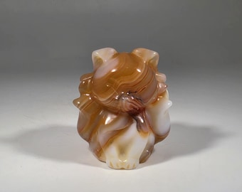 Carnelian 9 Tail Fox Carving