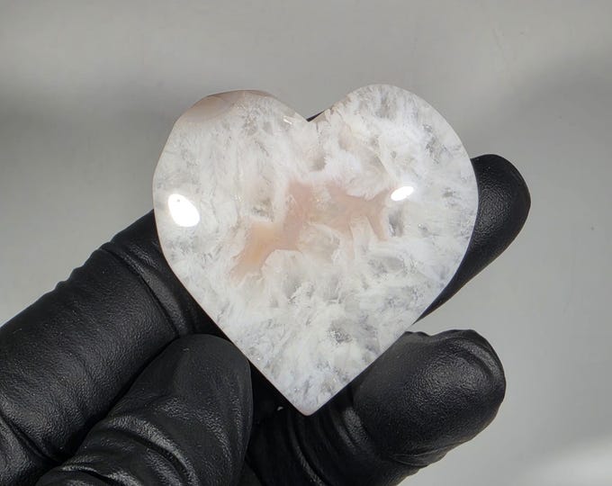 Swazi Agate Heart Stone 1.5"