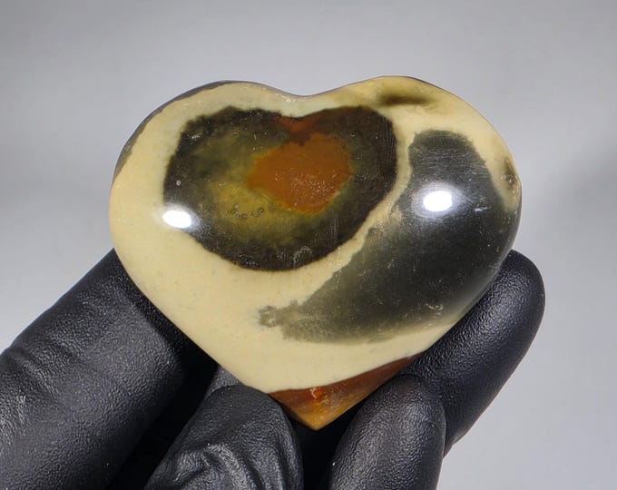 Polychrome Jasper Heart Stone
