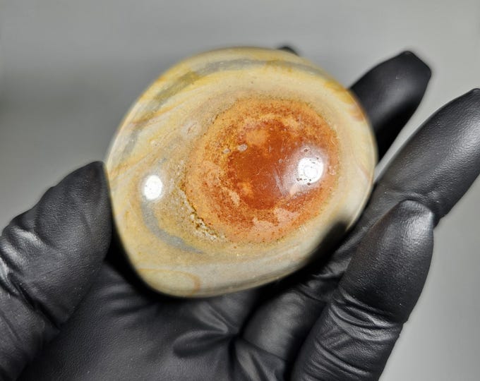 Polychrome Jasper Palm Stone