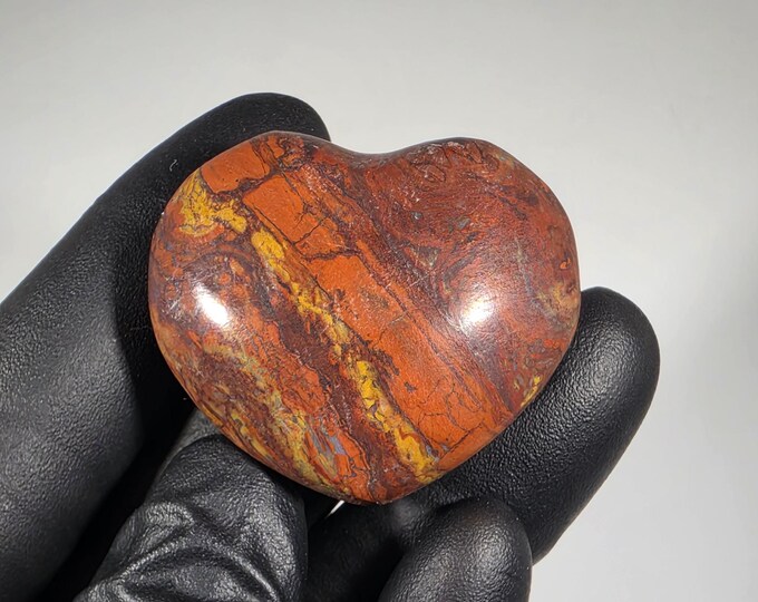 Ocean Jasper Heart Stone