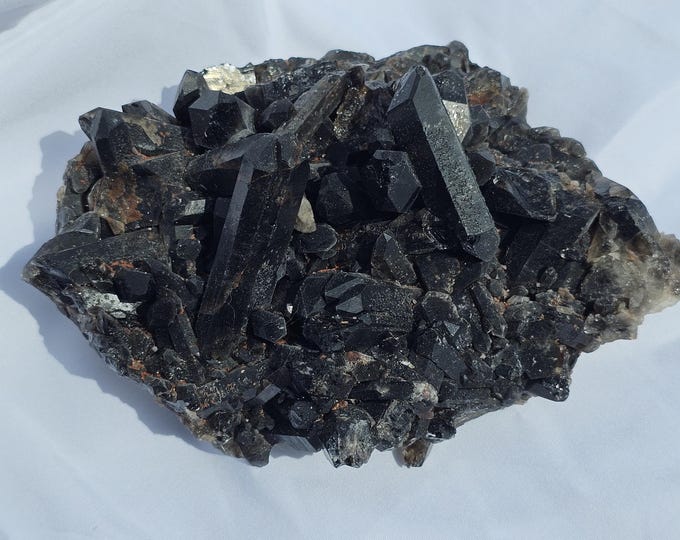 Large Smoky Quartz Cluster Specimen