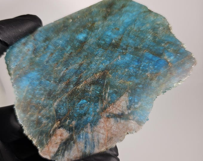 Blue Apatite Slab