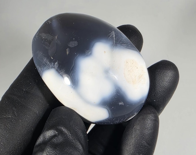 Orca Agate Palm Stone