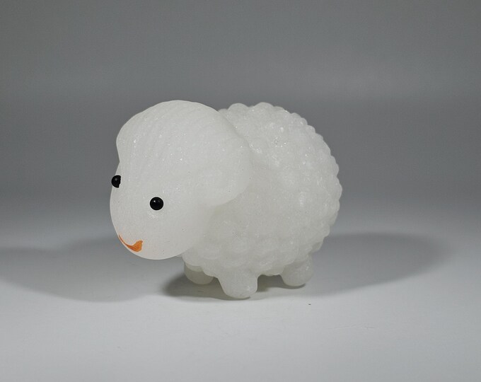 White Jade Sheep Carving