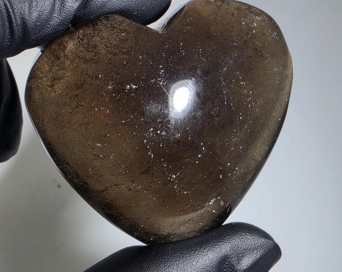 Smoky Quartz Heart Stone