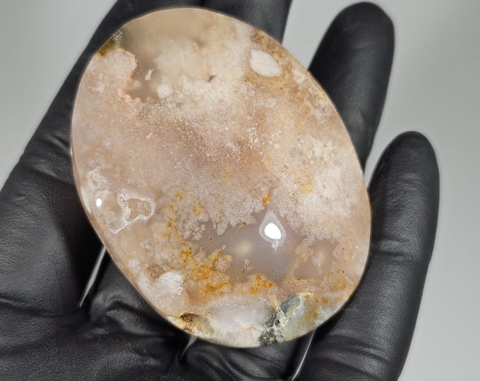 Pink Amethyst Palm Stone