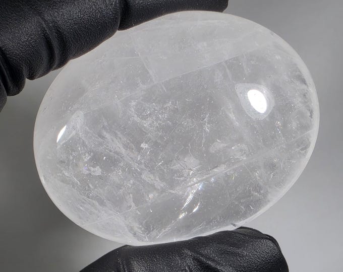 Clear Quartz Palm Stone